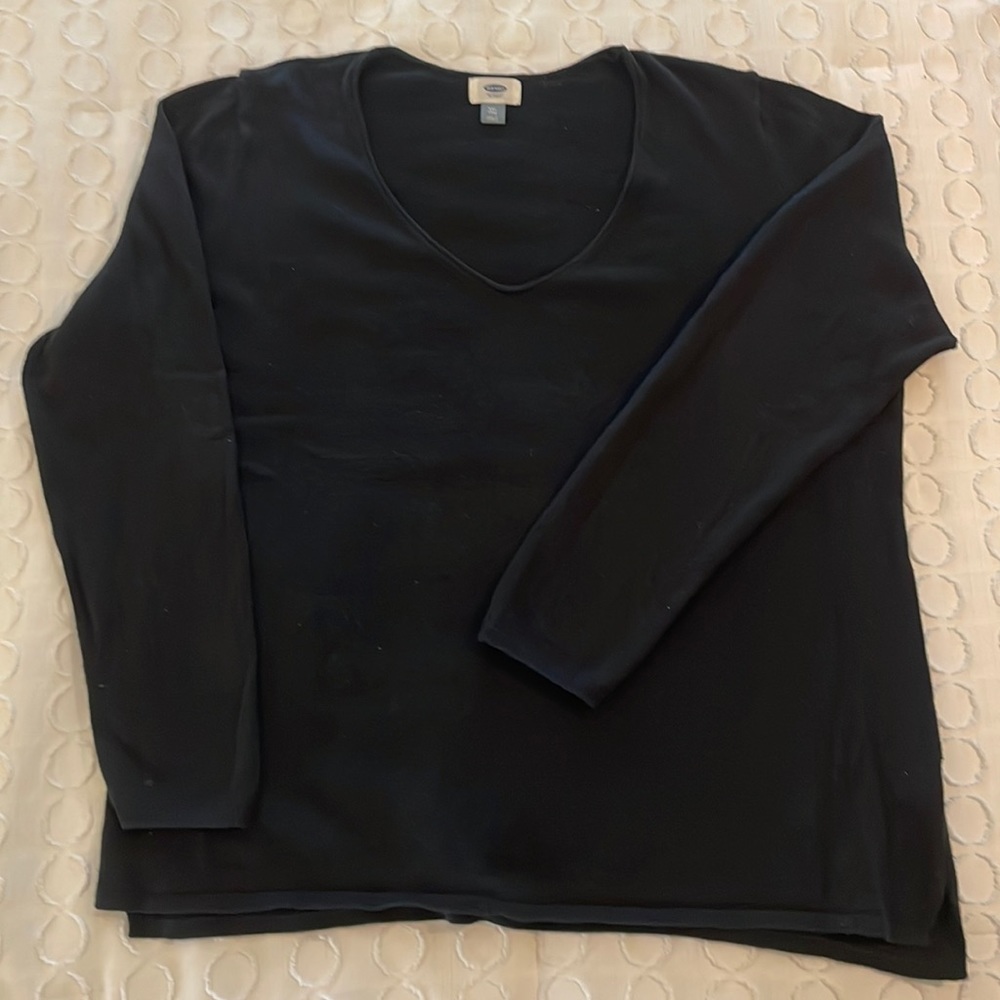 Old Navy black cotton/polyester knit sweater